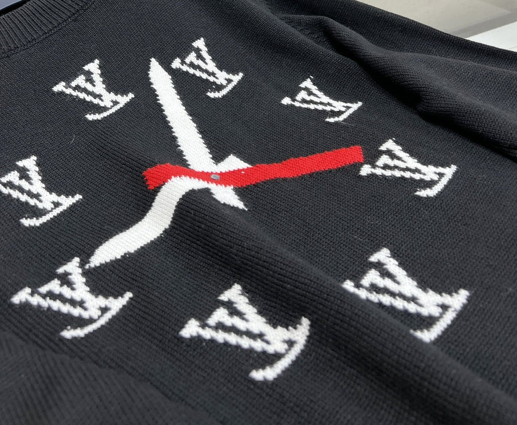 Louis Vuitton LV CLOCK INTARSIA SWEATER