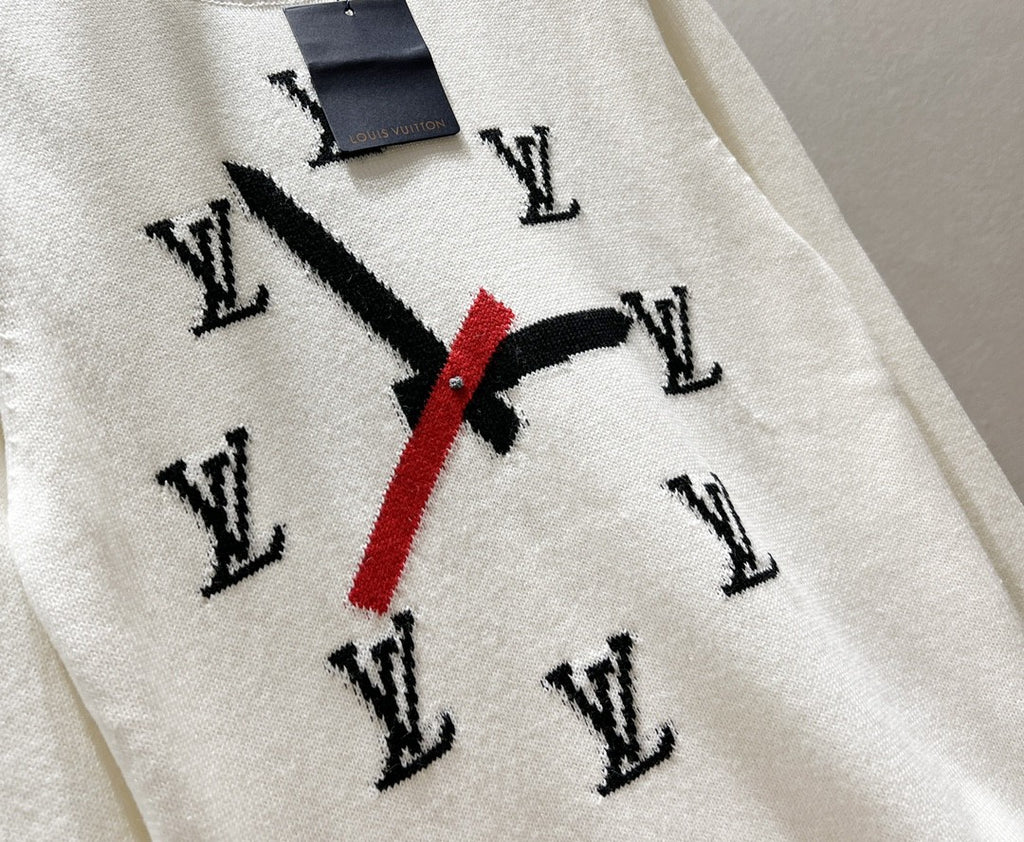 Louis Vuitton, Sweaters, Authentic Louis Vuitton Clock Intarsia Sweater