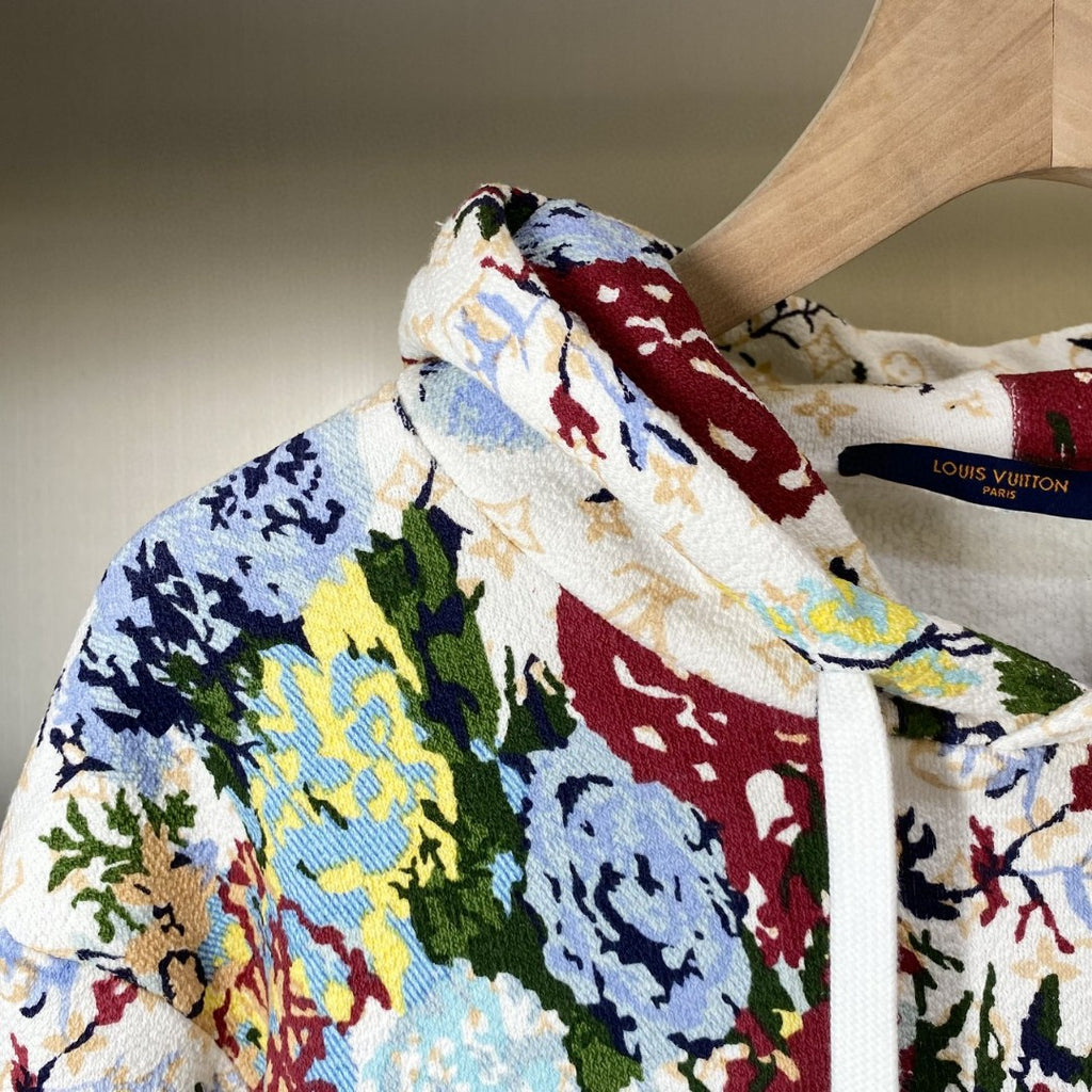 Virgil Abloh Louis Vuitton Floral Hoodie Sweatshirt Jacquard – NYSummerShop