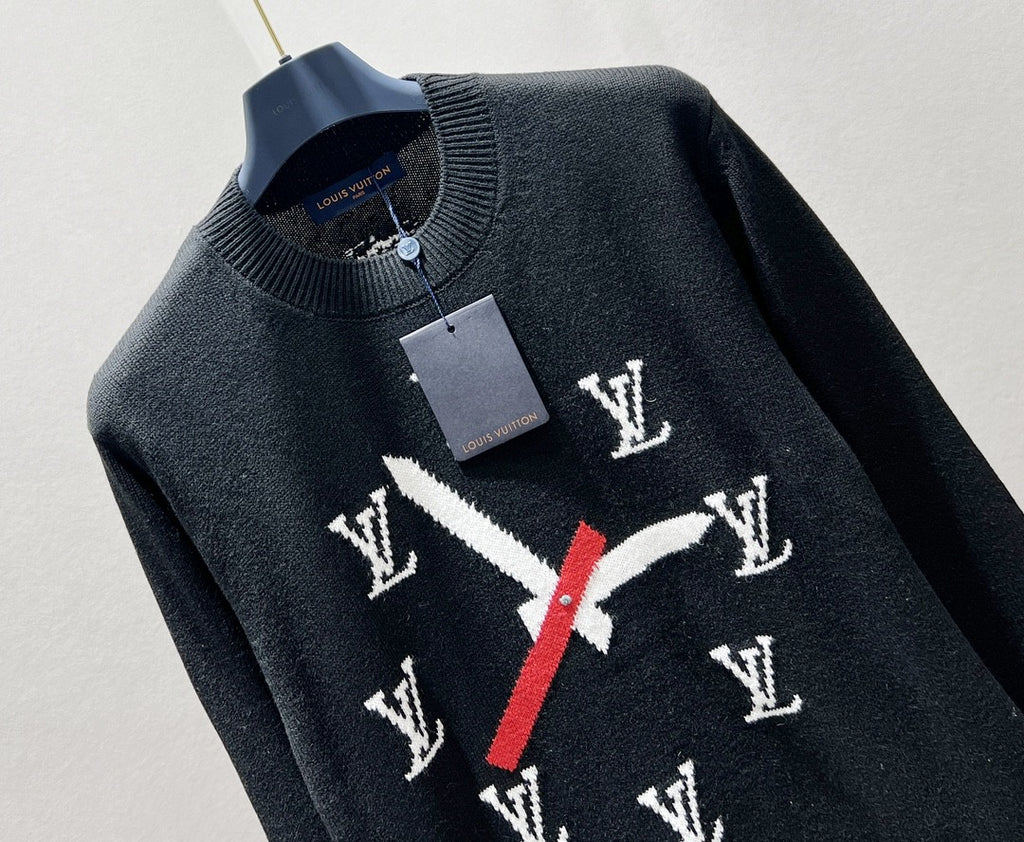 Louis Vuitton CLOCK INTARSIA PULLOVER SWEATER – NYSummerShop