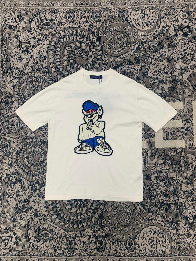 Louis Vuitton Knit Graphic Blue T Shirt – Crepslocker