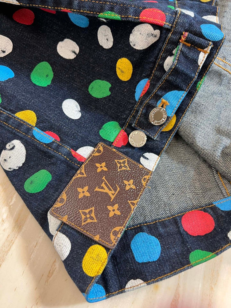 LV x YK Painted Dots Denim Jacket - Ready-to-Wear 1AB8ZS