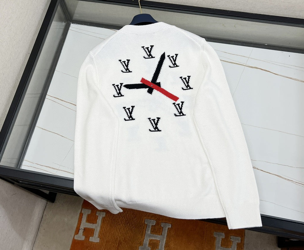Clock Intarsia Pullover - Luxury Knitwear and Sweatshirts - Ready to Wear, Men 1AA4HK