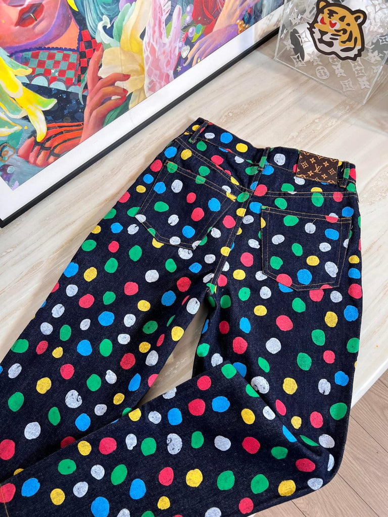 LV x YK Painted Dots Jeans - Luxury Pants - Ready to Wear, Women 1AB7SE