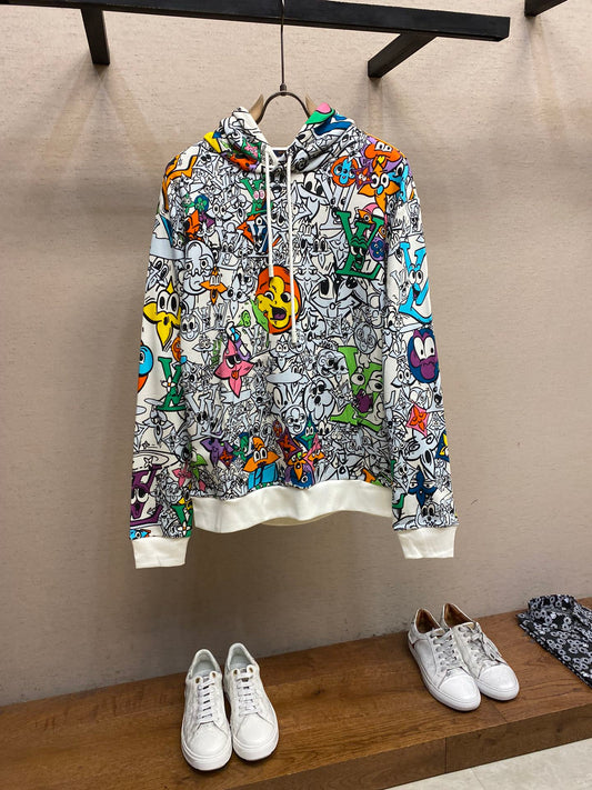 LV Jazz Multi Logo Hoodie - Men - Ready-to-Wear