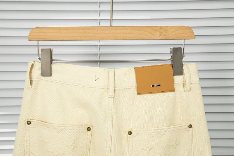 Louis Vuitton® Monogram Workwear Denim Carpenter Pants Ecru. Size
