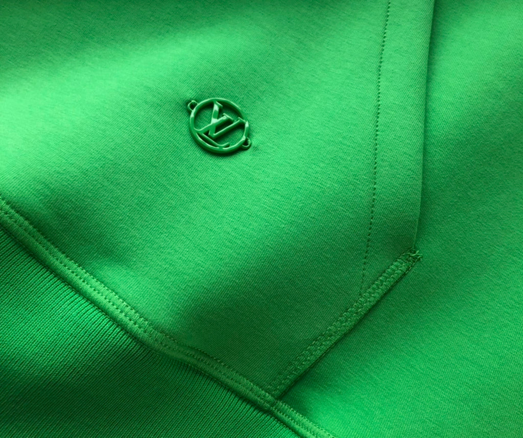 Louis Vuitton® Monogram Flower Stopper Cotton Hoodie Green. Size L0 nel  2023