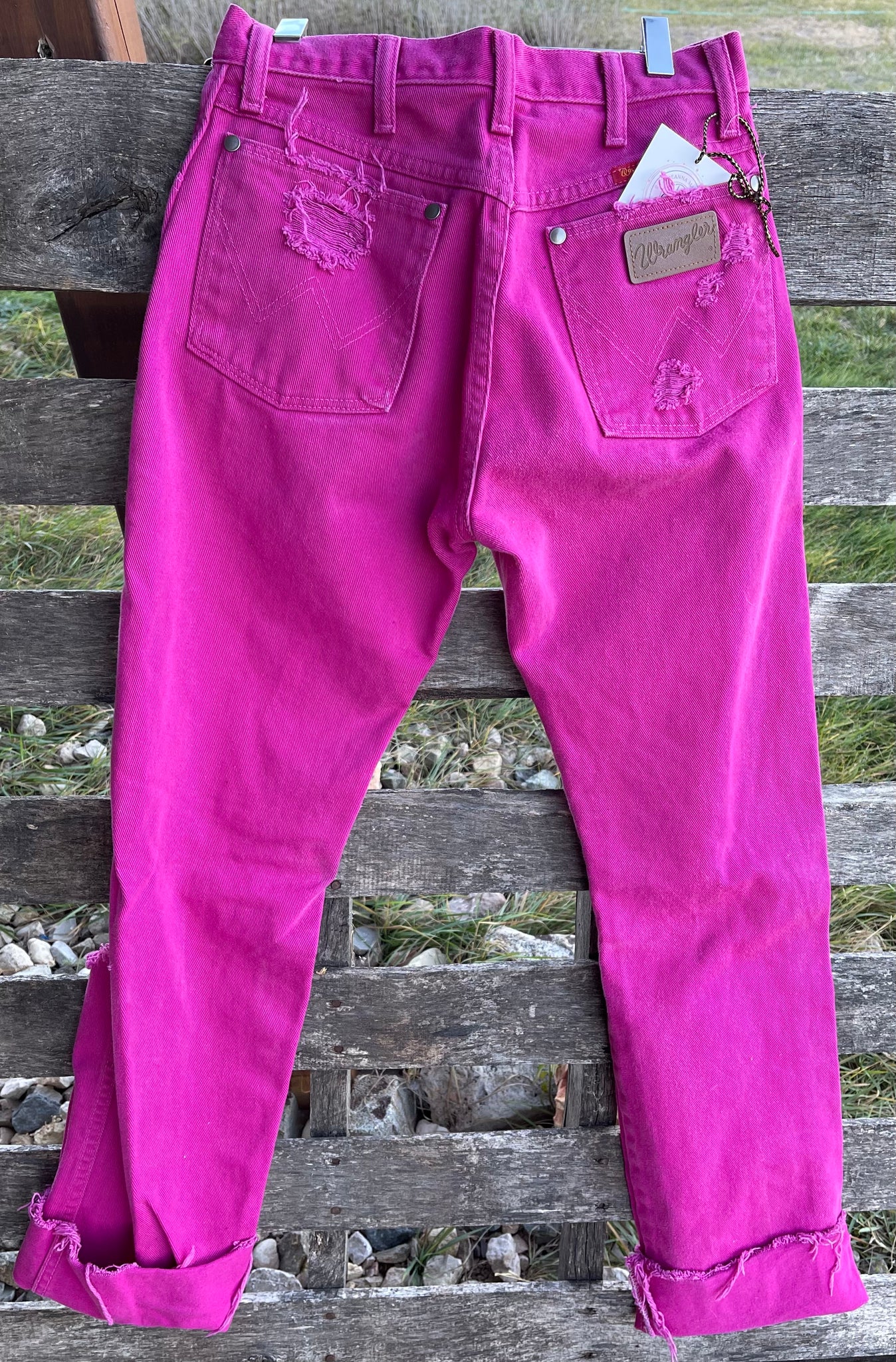 Pink Wrangler Jeans 27