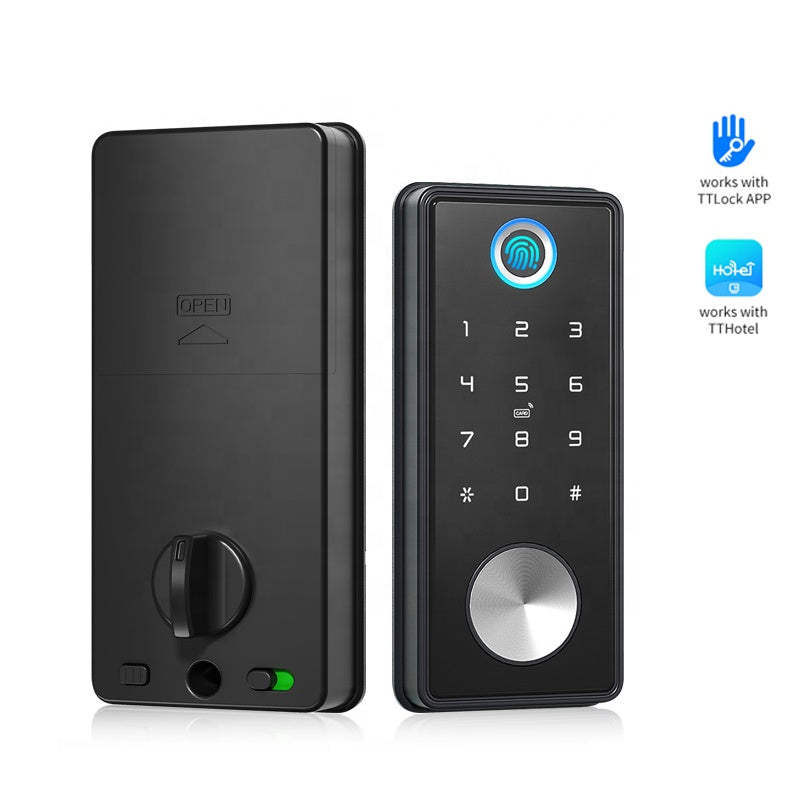 Tediton Mobile Phone APP Deadbolt Door Lock Fingerprint Keypad Combination Guangdong Smart Lock