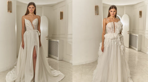 NS Sposa Asymmetrical Wedding Dress Models