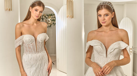 NS Sposa Low Shoulder Wedding Dress Models