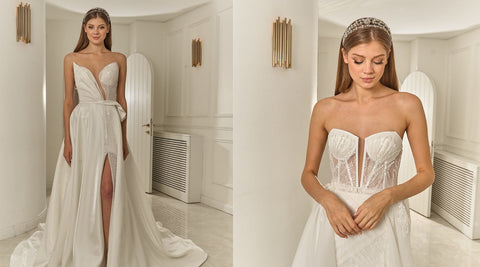 NS Sposa`s Wedding Dress Models for Apple Body Type