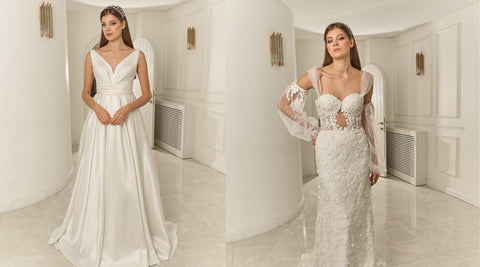 NS Sposa`s Wedding Dress Models Suitable for Inverted Triangle Body Type