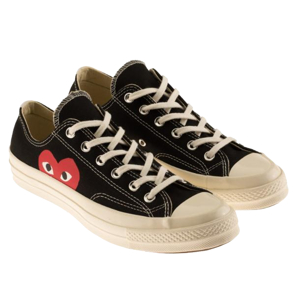 comme des garcons converse low black