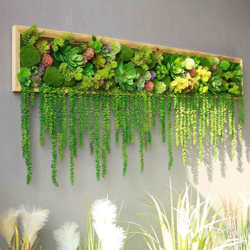 Tableau plante murale - Cadre végétal artificiel | Jungle Design