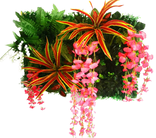 Mur végétal tropical - Fleurs tropicales premium | Jungle Design