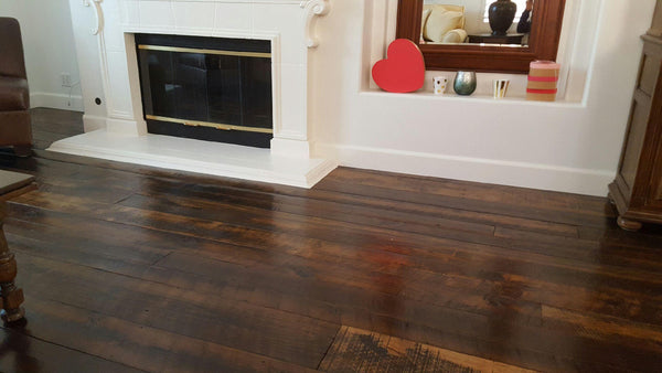 Reclaimed wood flooring enhances the overall aesthetic of a space
