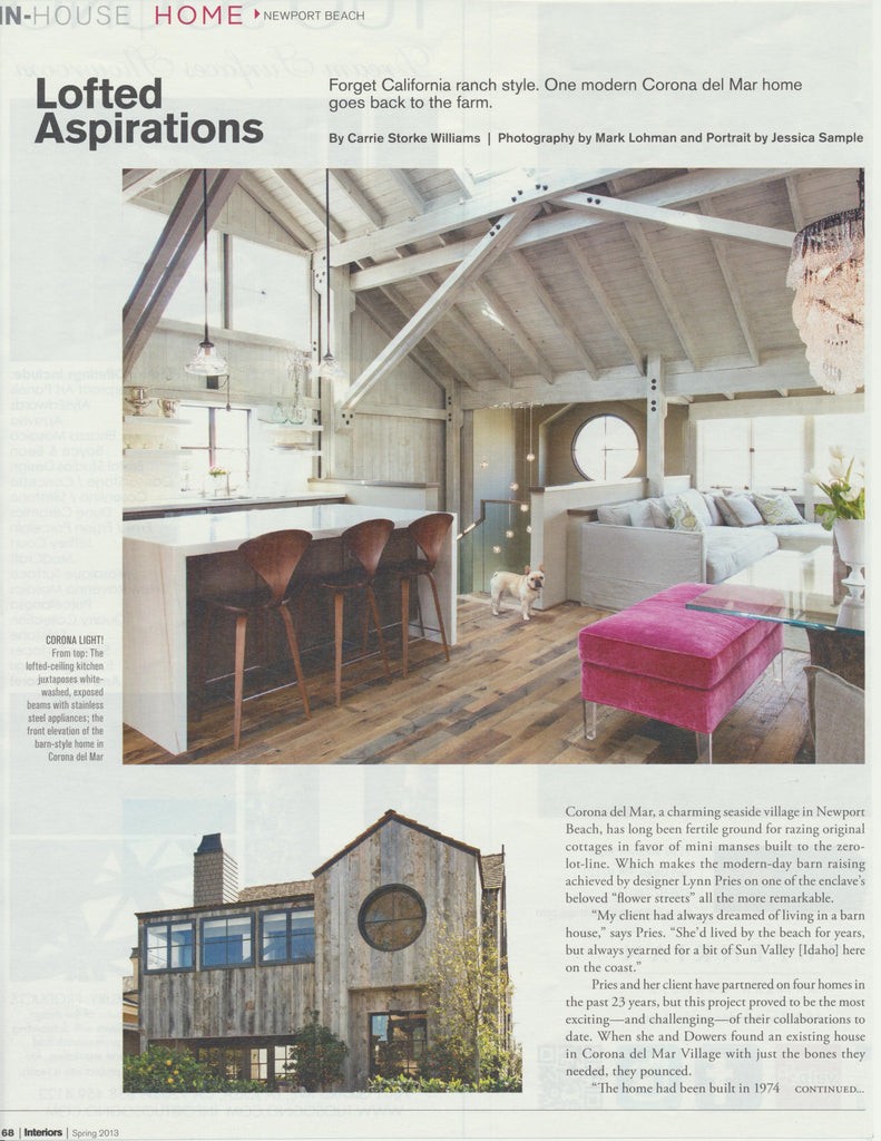 Reclaimed Barn Wood Timeworn Oak Flooring by The Vintage Wood Floor Company in Modern Luxury Magazine