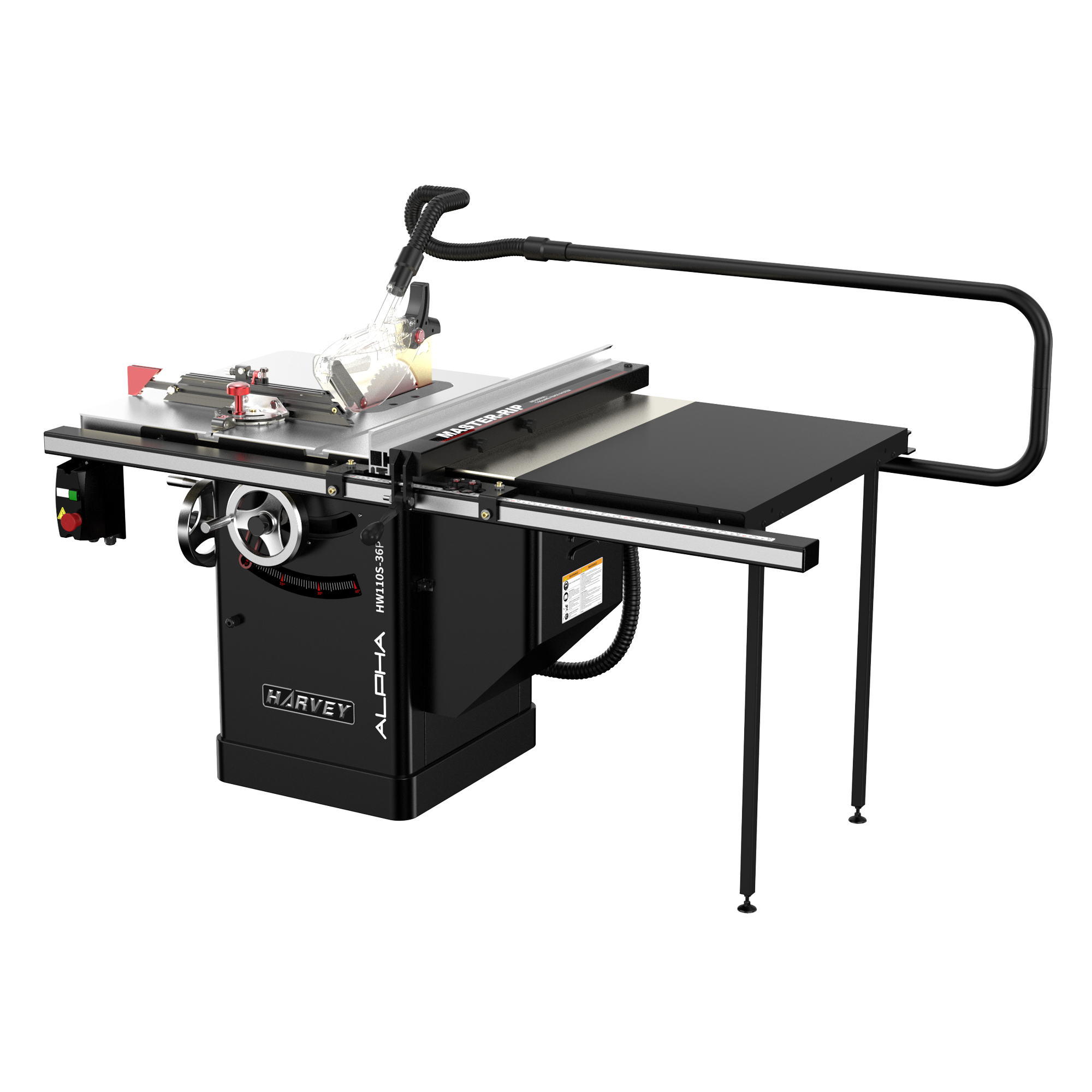 ALPHA HW110S-36P & 52P 10" 4HP Dovetail Cabinet Table Saw - Harvey Woodworking CA product image