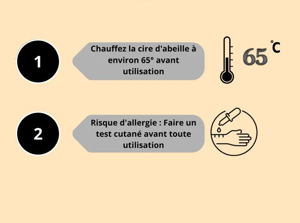 Précaution particulières pour utiliser de la cire d'abeille naturelle