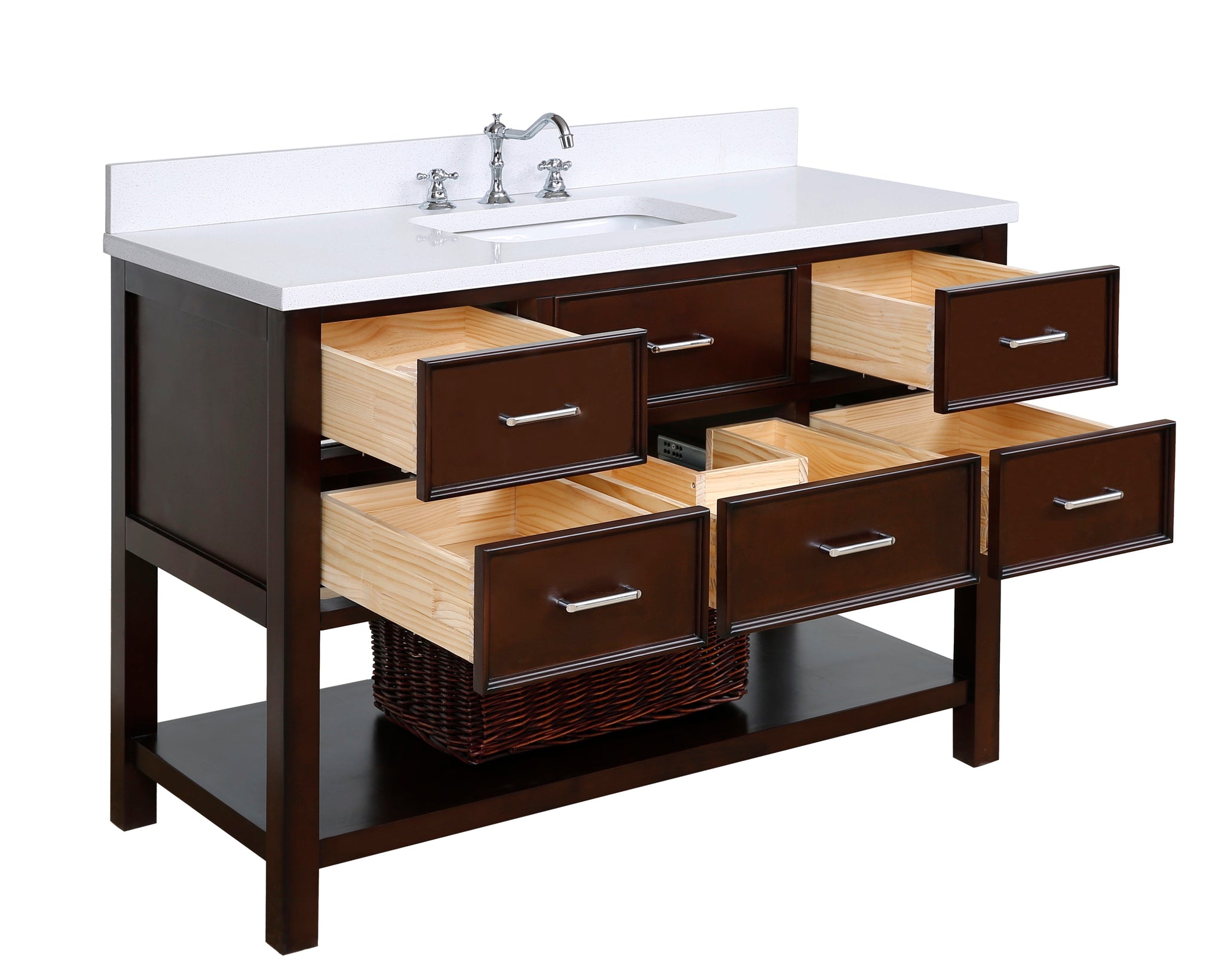 48 Inch Bathroom Vanity Quartz Top