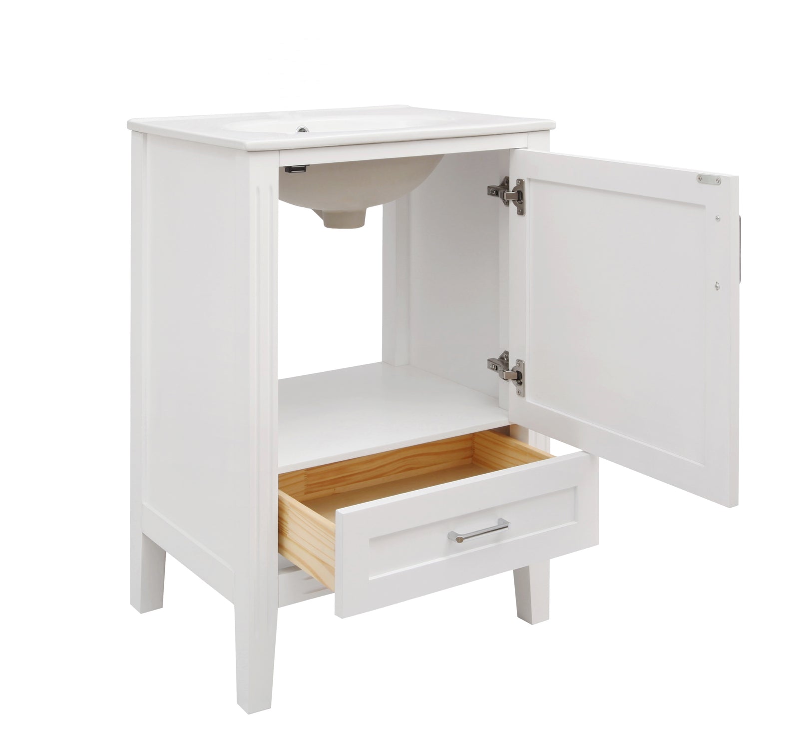 Parkside 24-inch Vanity (White) - KitchenBathCollection