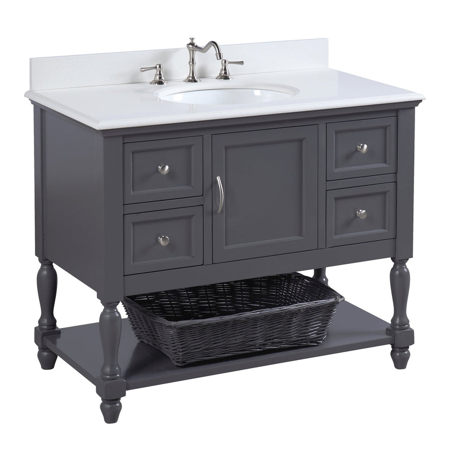 42-inch Bathroom Vanities | Solid Wood Construction - KitchenBathCollection