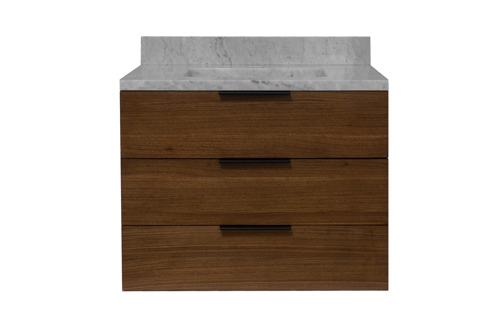 Oslo 30 Wall Mounted Floating Vanity Solid Wood Cabinet And Marble Top Kitchenbathcollection