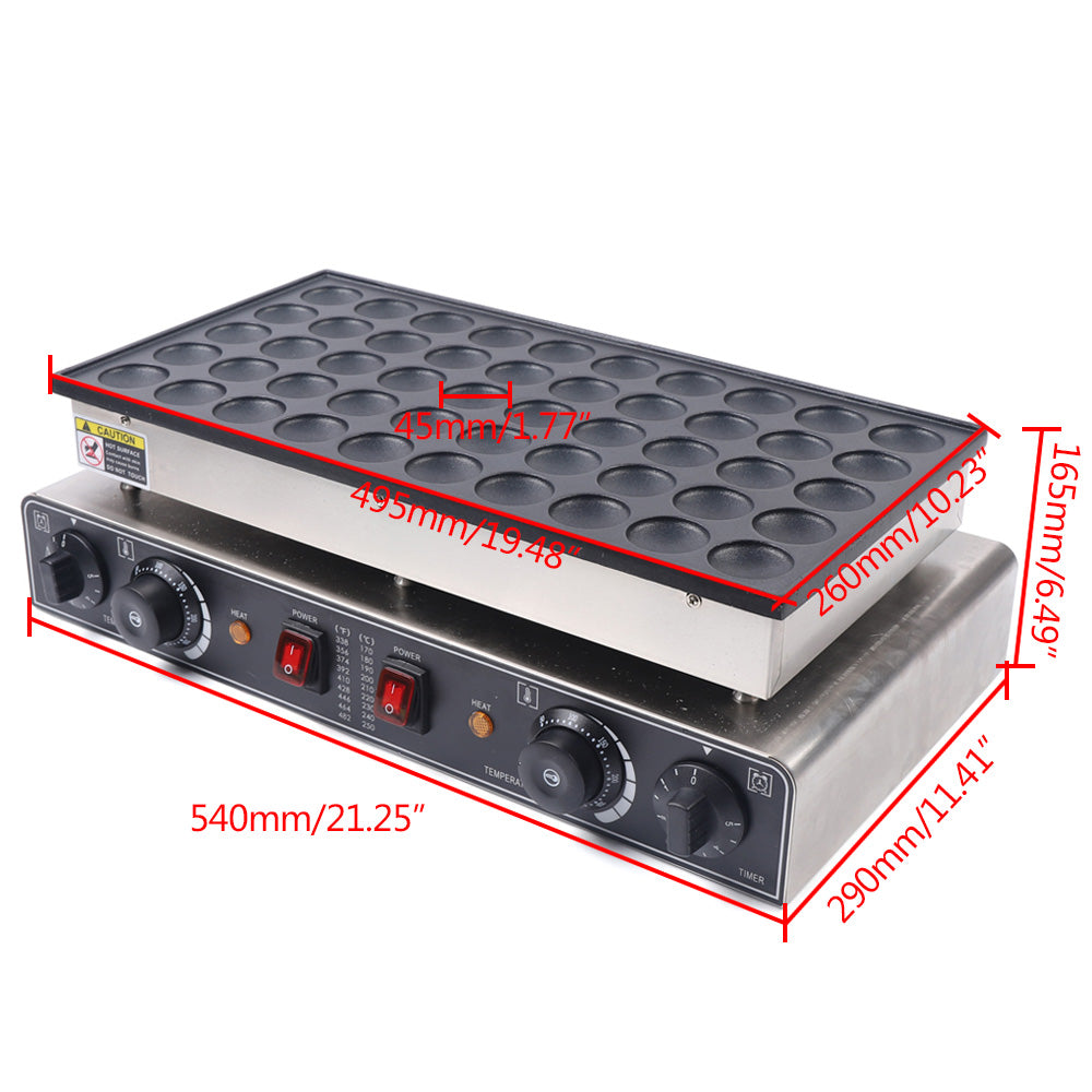 Máquina eléctrica para tortitas (50 unidades) CNCEST