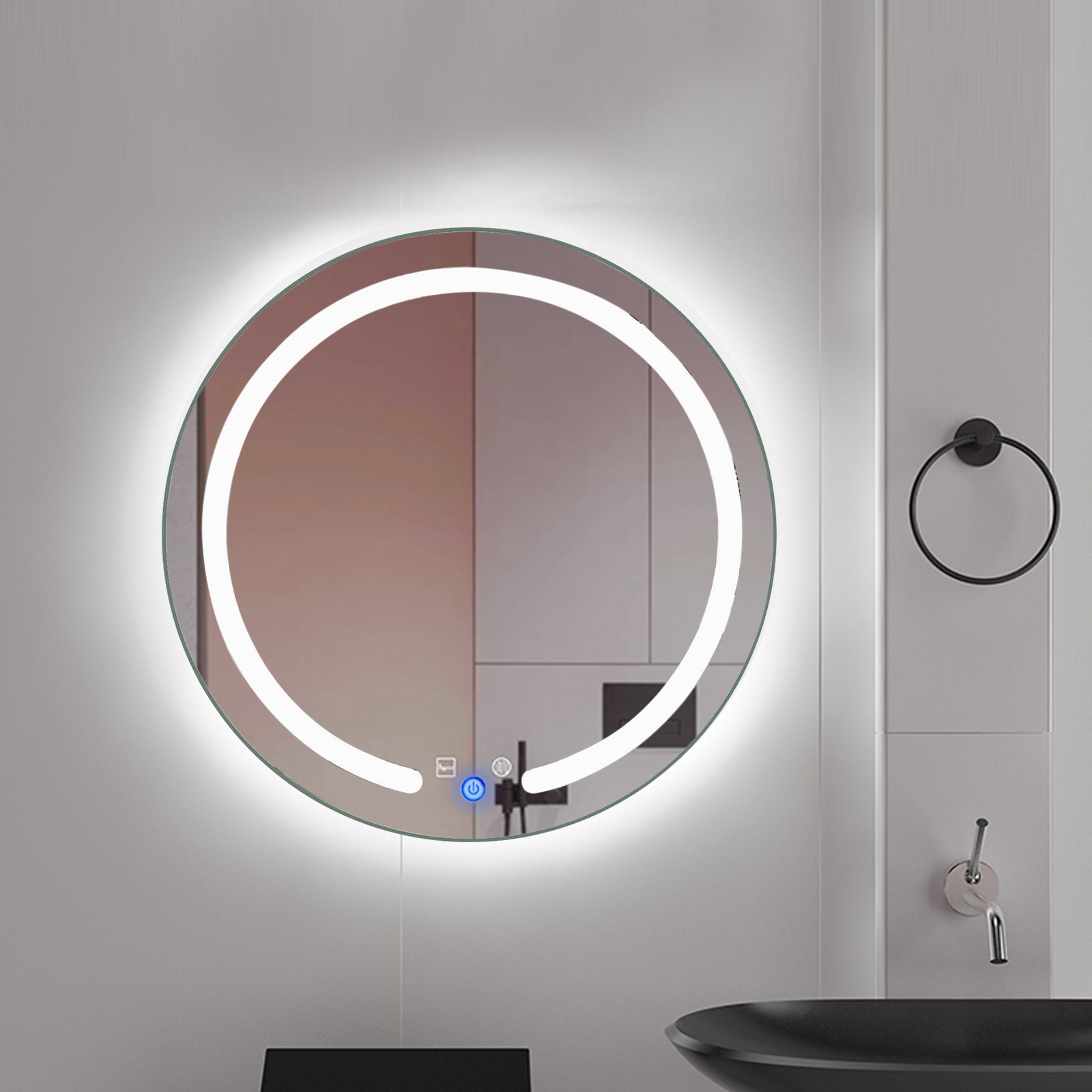 CNCEST Espejo Baño con LED luz,20 x 1,35 Espejos con Luz Incorporada