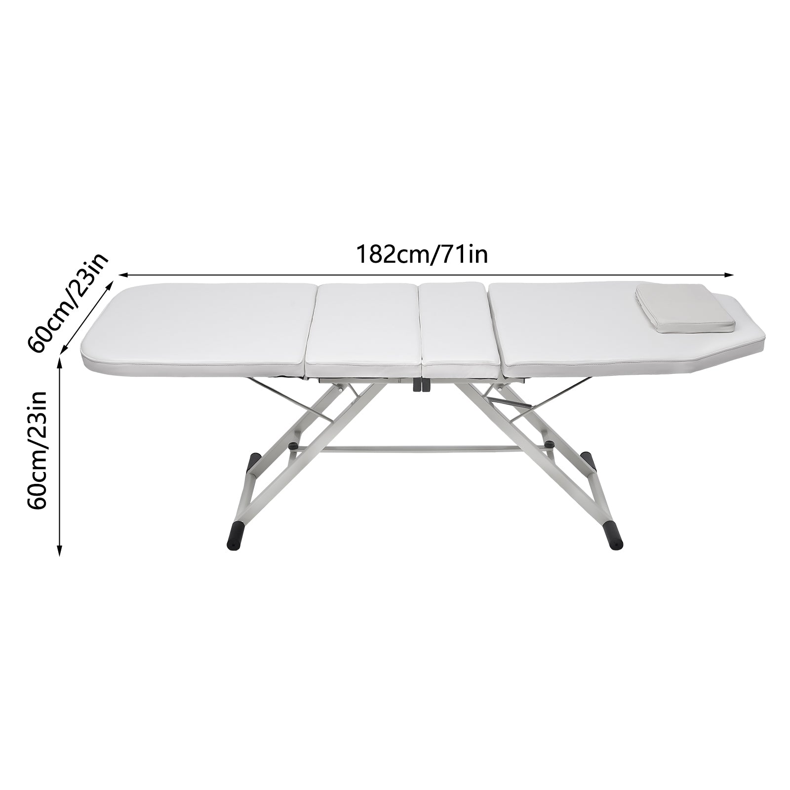 CNCEST Cama de masaje plegable, 182 cm, SPA, cama cosmética de PVC, 3