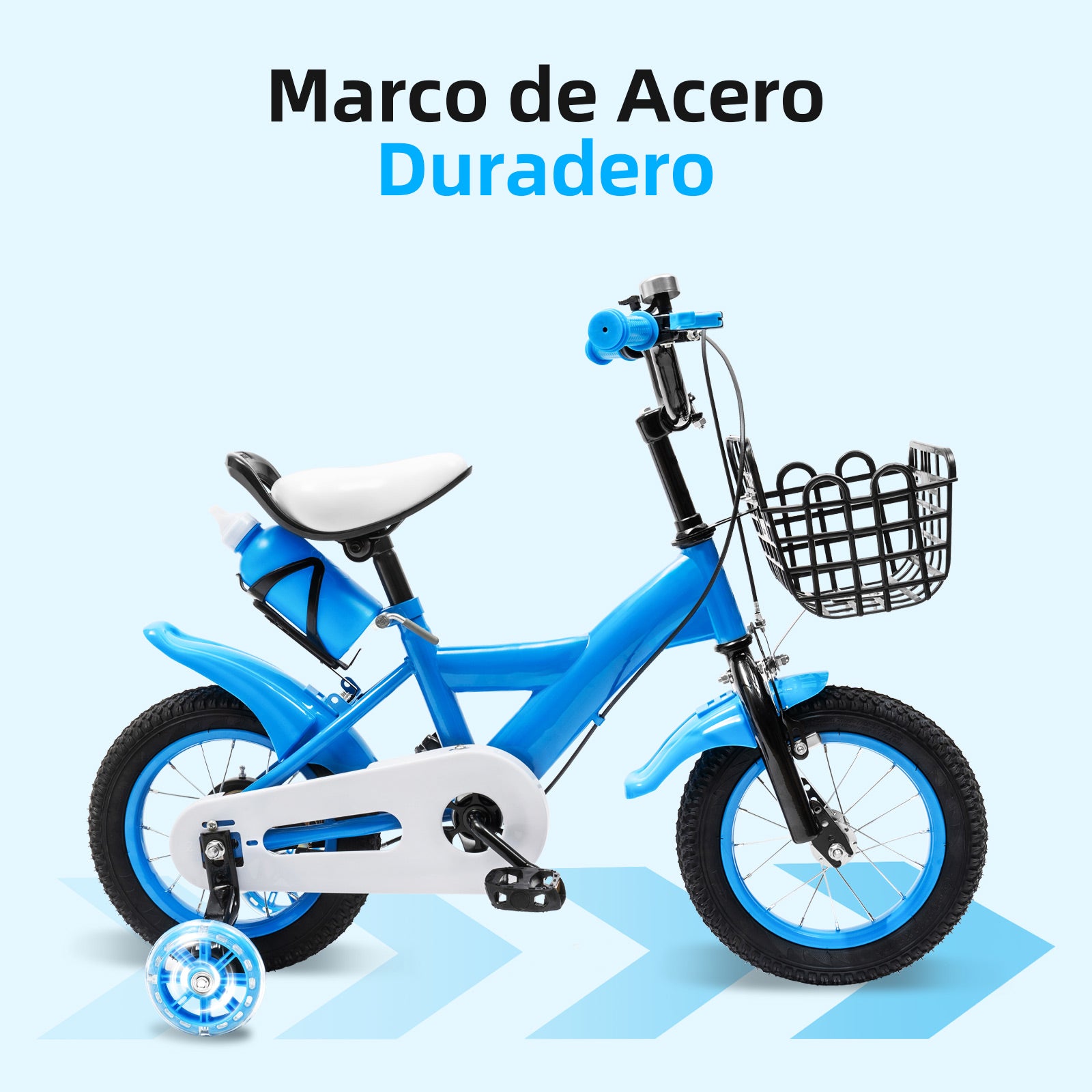 Bicicleta infantil unisex de aleación de acero -para niños y niñas