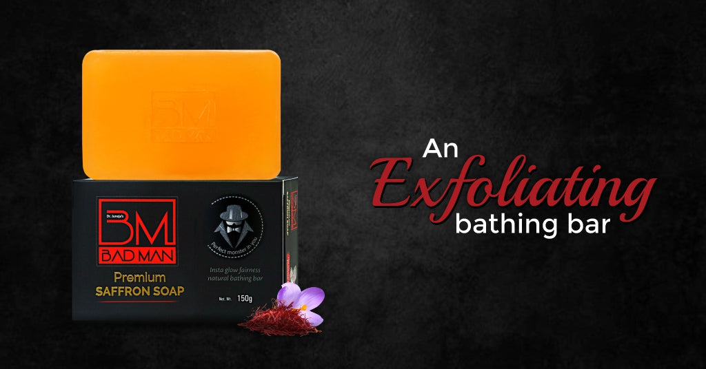 An exfoliating bathing bar 