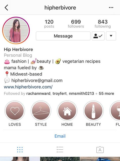 font style for Insta bio