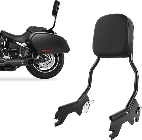 Harley Davidson motorcycle with pad cushion backrest