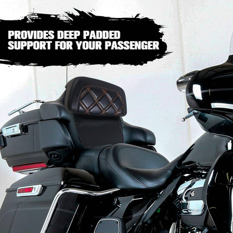 Stitching backrest cushion pad for Harley Davidson Glide Road King Touring0