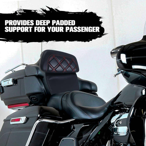 Stitching backrest cushion pad for Harley Davidson Glide Road King Touring1