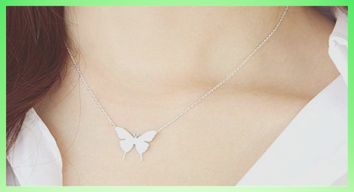 LASHALL GIFT Multicolor Butterfly Necklace Alloy Painting Oil Fashion  Butterfly Pendant Necklace Clavicle Chain(Buy 2 Receive 3) - Walmart.com