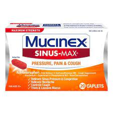 Mucinex Sinus-Max Pressure Pain & Cough 20 Caplets