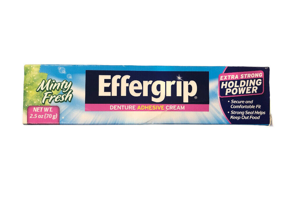 Effergrip Denture Adhesive Cream 2.5oz – Franklin Square Pharmacy
