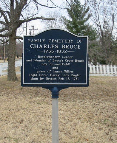 Charles Bruce Cemetery - Historical Marker - Summerfield, NC.