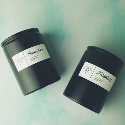 Summerfield Candle Co.'s Bandera and Foothills 12oz. jar soy candles.