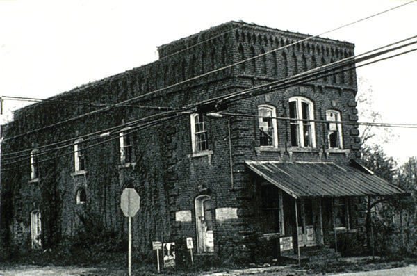 Side view, Henry Clay Brittain Store, Summerfield, Guilford County, North Carolina.