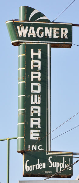 Wagner Hardware - vintage neon signage, Houston, TX