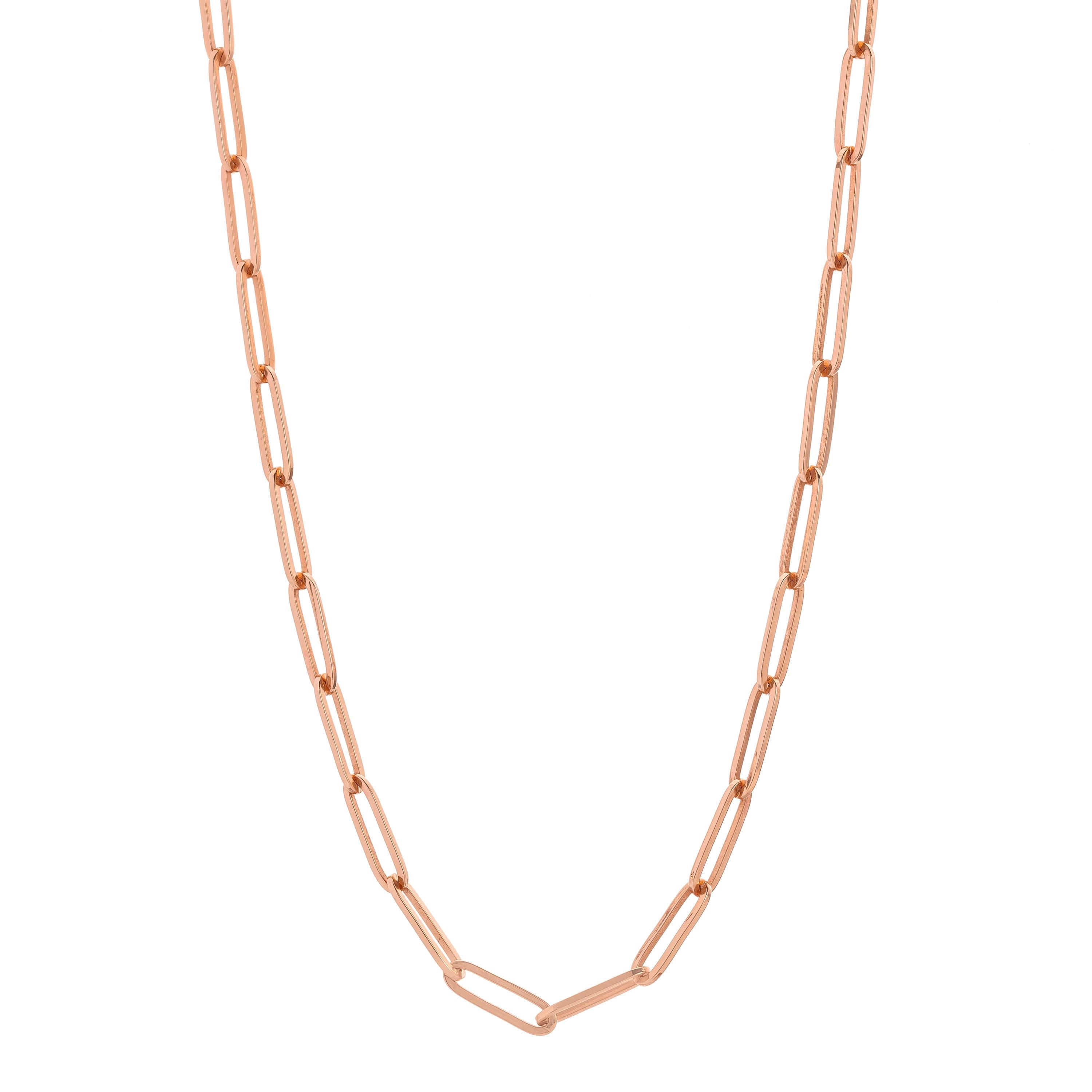 Paperclip necklace 18k Gold, Women's Fashion, Jewelry & Organizers,  Necklaces on Carousell