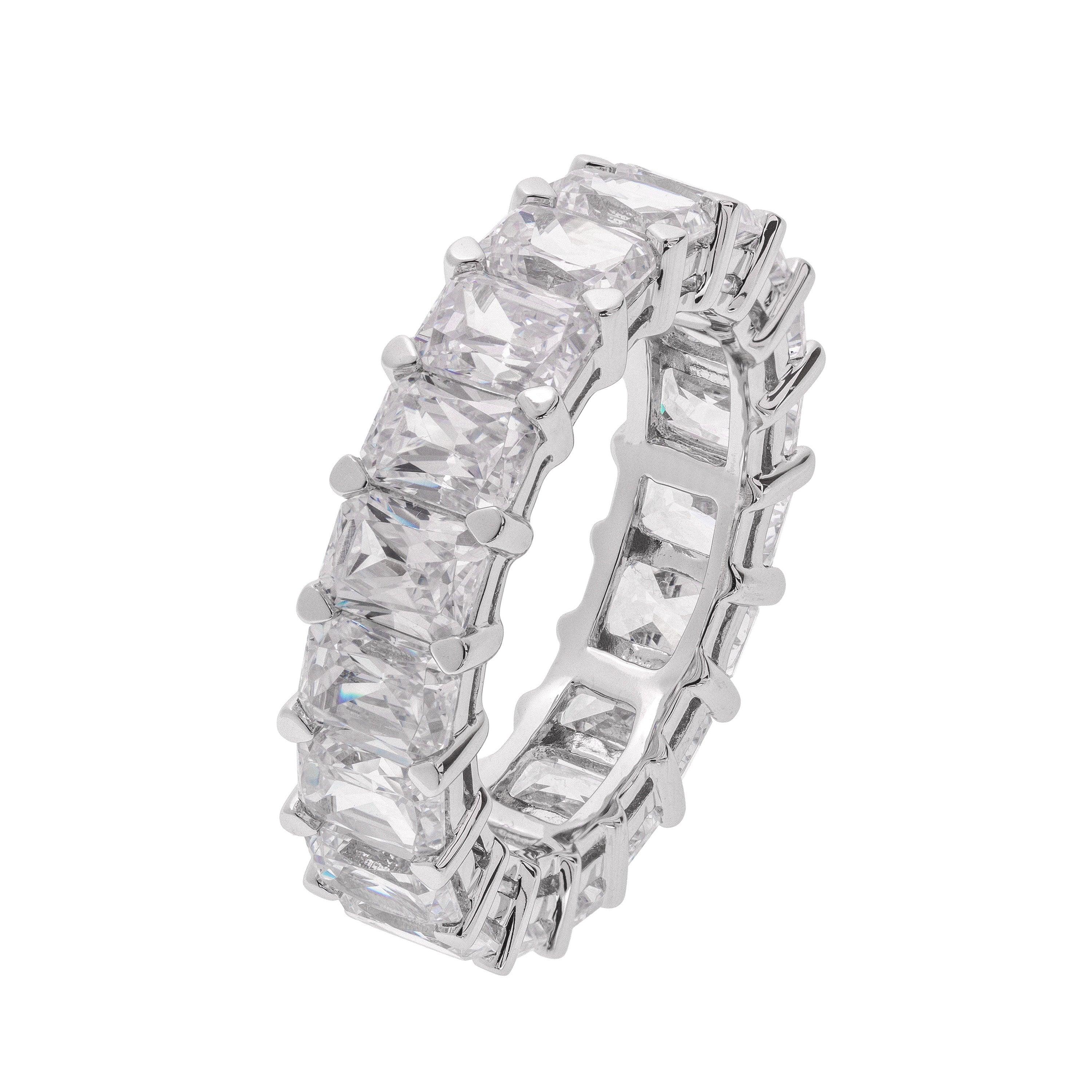 14K White Gold Cubic Zirconia Ring