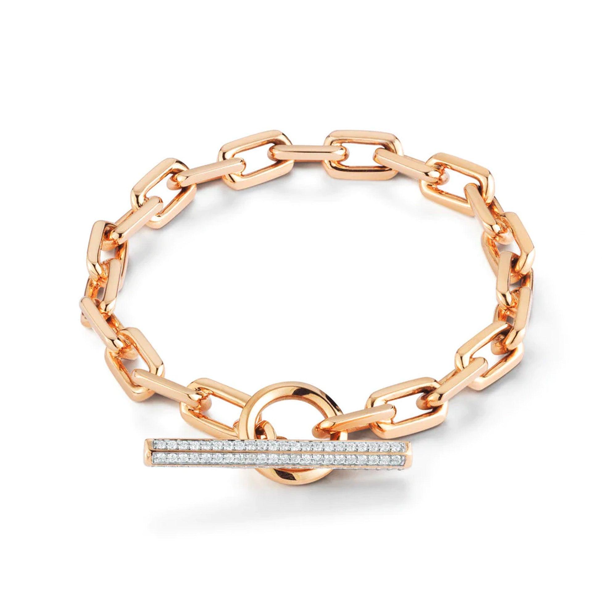 18K Rose Gold Diamond Bracelet