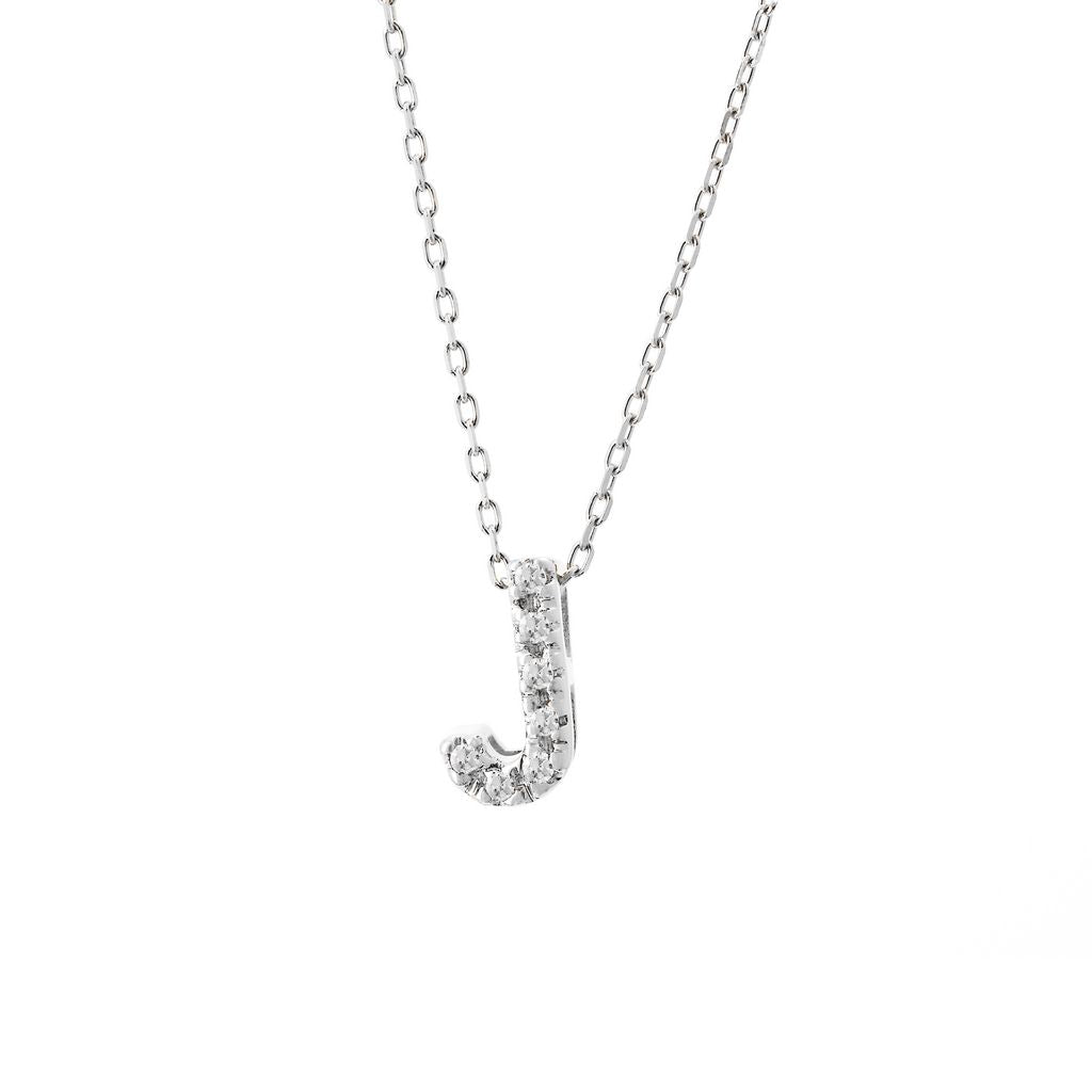Diamond Initial Necklace L | Pravins