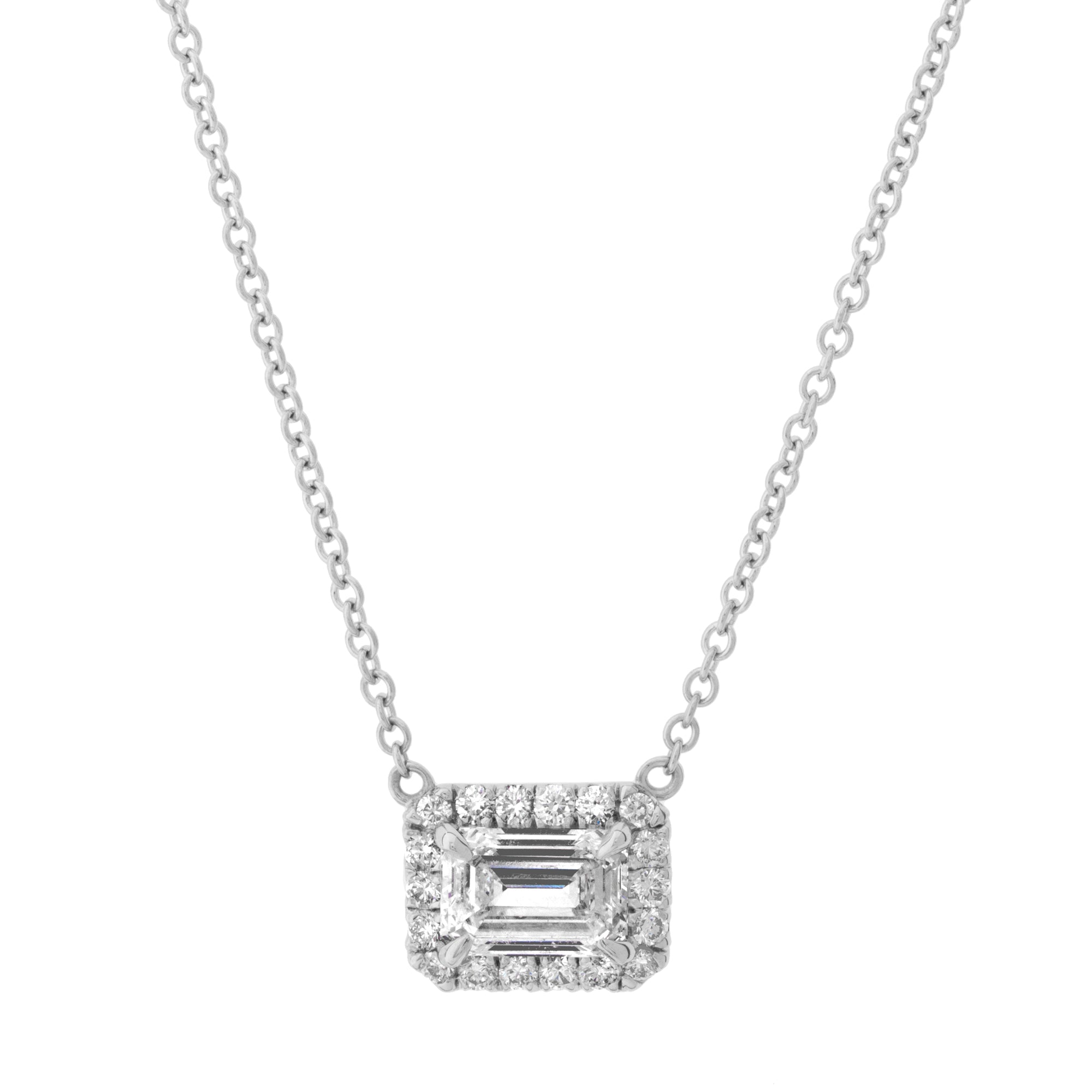 Buy Two-Tier Diamond Necklace Set In Silver Plating With Emerald Stones