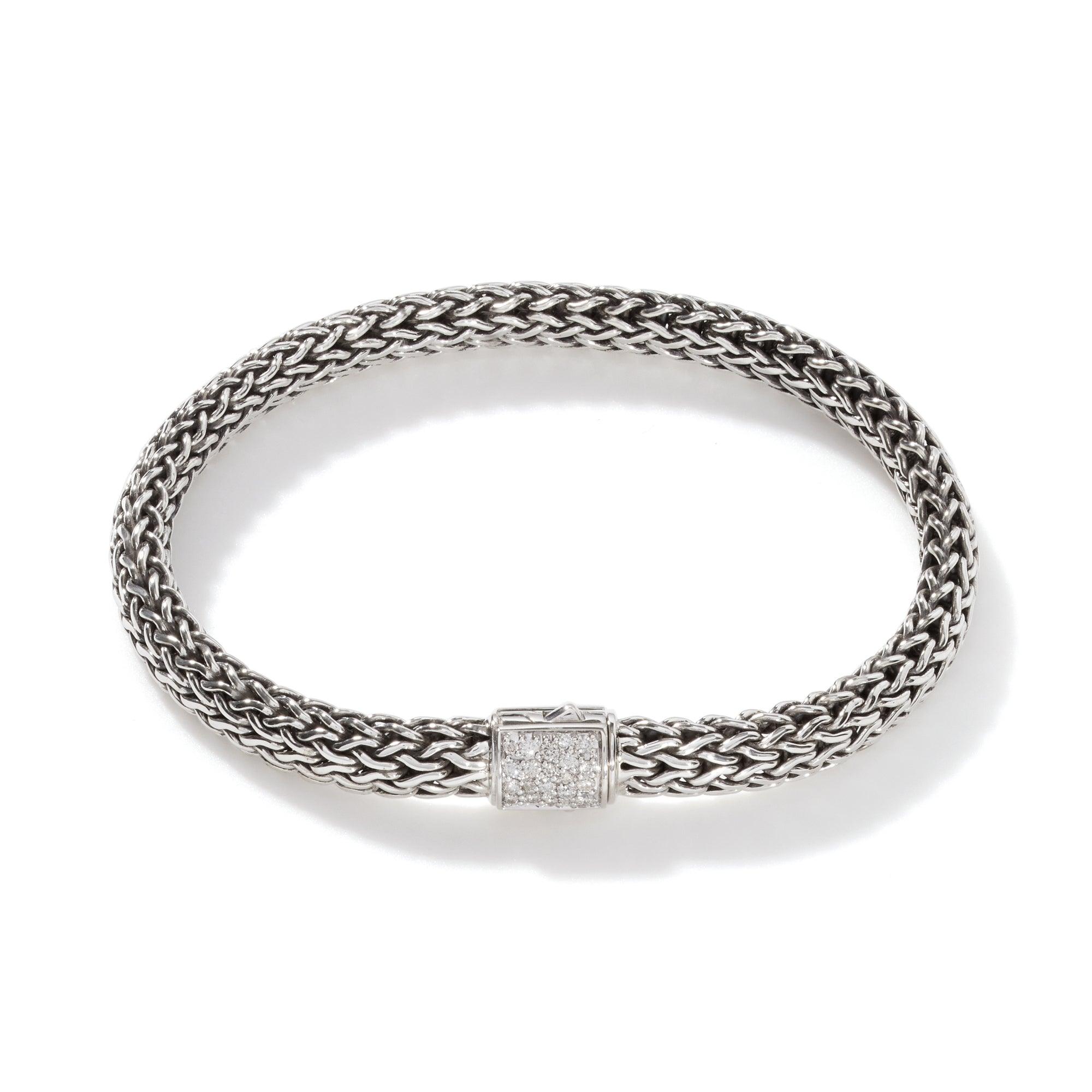 S Curl Sapphire and Diamond Tennis Bracelet | Angara